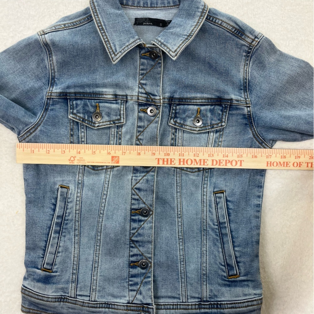 PrAna Slate Rim Denim Jacket Size Small - Picture 5 of 7